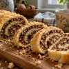 Смешиваю ореховую крошку с молоком и пеку потрясающий рулет к чаю: семья просит готовить его каждые выходные