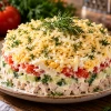 Вместо привычного оливье готовлю салат с мордочкой козочки: выглядит забавно, а начинка удивляет