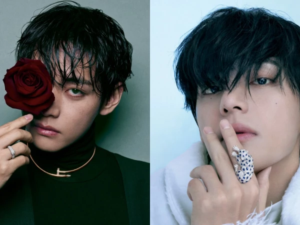 Ви из BTS и Cartier — сияние, заключённое в кадр: превью фотосессии для GQ Korea