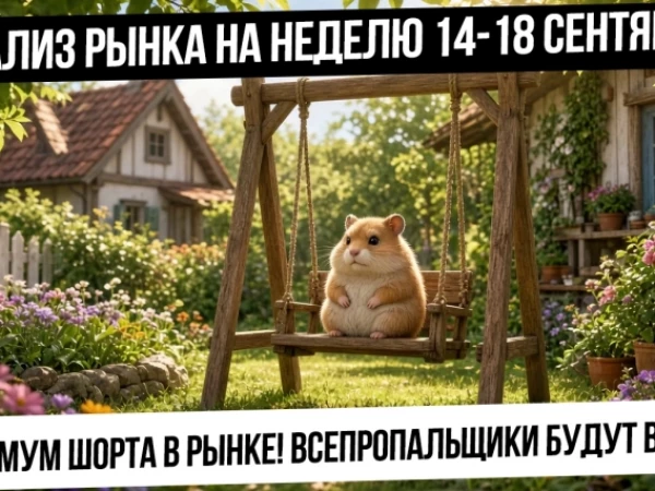 Анализ рынка на неделю 14-18 сентября. Шорт-сквизы неизбежны! Огромное кол-во шорта в рынке!