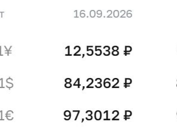 Официальные курсы валют на 17 сентября: ¥ — ₽12,5457, $ — ₽84,1732, € — ₽97,1275