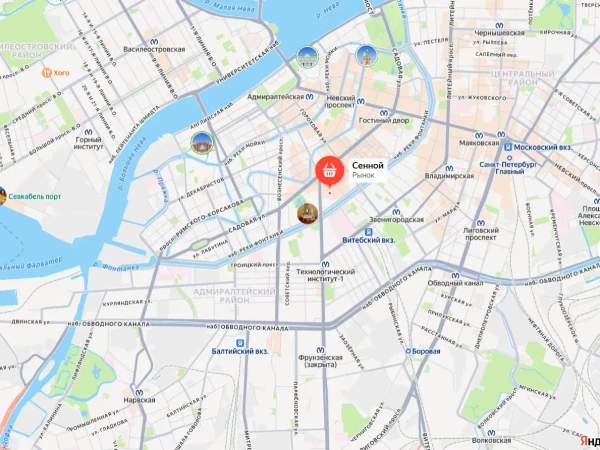Сенной рынок закрыт, по периметру полиция и ОМОН