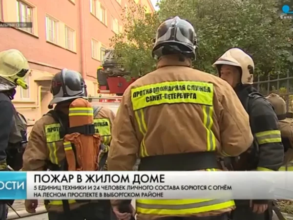 МЧС локализовало пожар в Батенинском жилмассиве на Лесном проспекте: фото