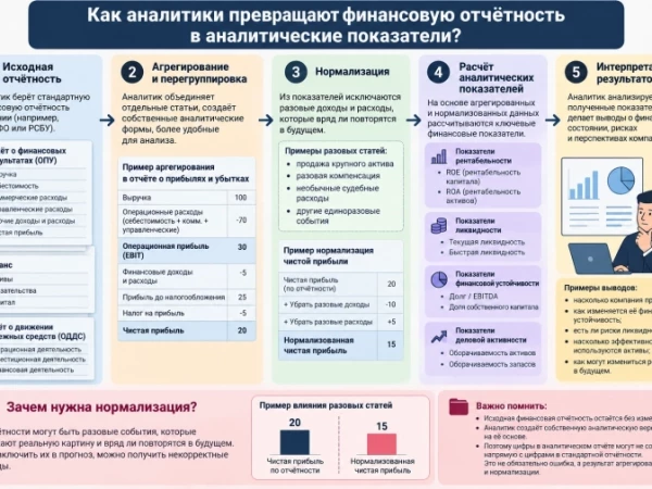 Как аналитики превращают финансовую отчётность в аналитические показатели?