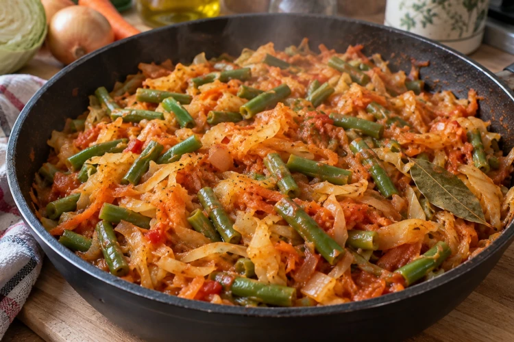 Тушеная капуста со стручковой фасолью без лишней горчинки и жесткости: 1 простое правило, которое сделает блюдо идеальной