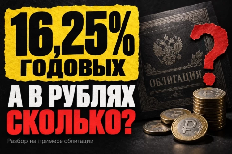 Облигация под 16,25%: проверьте, сколько получите в рублях
