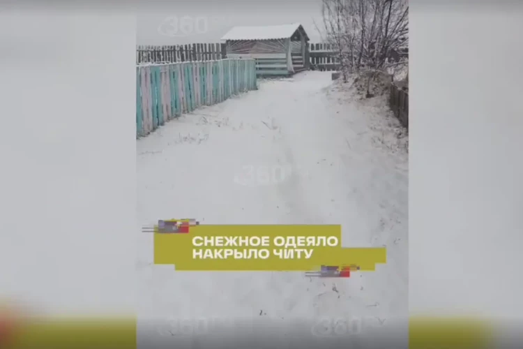 Первый снег выпал в одном городе России