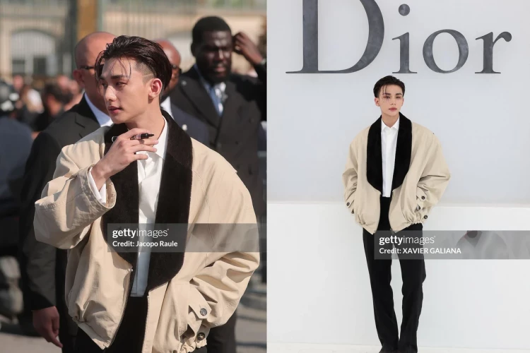 Хёнджин из Stray Kids посетил показ Dior Весна-лето 2027 на Неделе моды в Париже