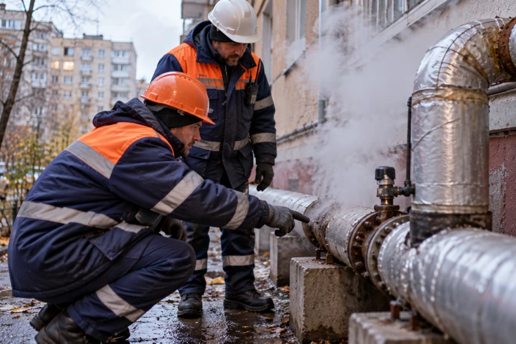 В доме на улице Есенина сырость и пар вместо тепла - коммунальные службы бездействуют