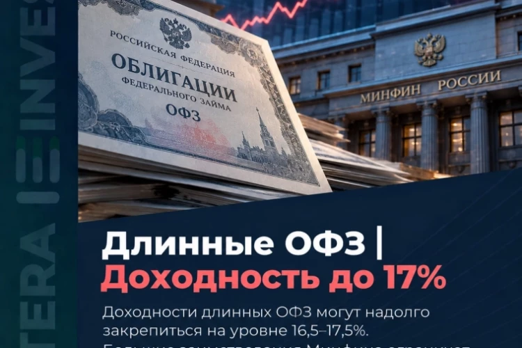 📉 Почему доходность длинных ОФЗ приближается к 17%?