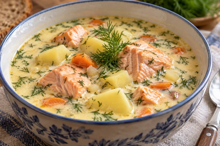 Беру самую дешевую горбушу и вместо нудных мясных супов готовлю сливочную уху по-фински: вкуснее ресторанной