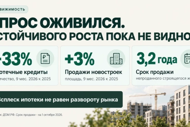 Рынок недвижимости: спрос оживился, но устойчивого роста пока не видно