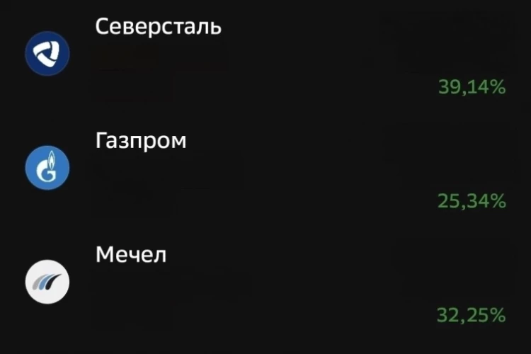 Газпром, Северсталь и не только