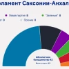 В Саксонии-Анхальт «Альтернатива для Германии» (АдГ) уверенно победила с 43,8% голосов. Правящая партия ХДС набрала 17,2% голосов