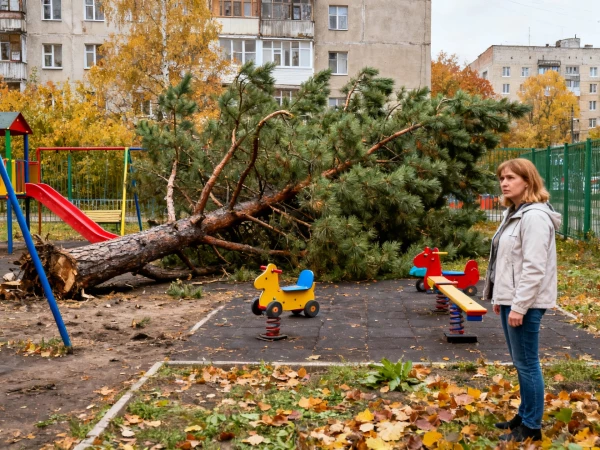 Сосна рухнула на шестилетнего мальчика - расследование и суд продолжаются