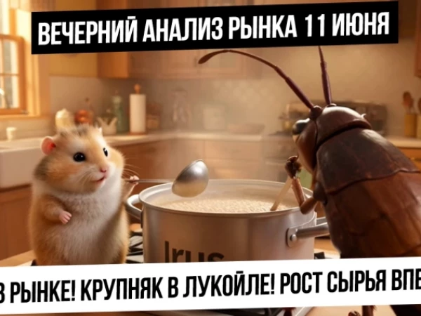 Вечерний анализ рынка 11 июня. Каша в рынке! Впереди рост нефти, газа, металлов? Крупняк в Лукойле!