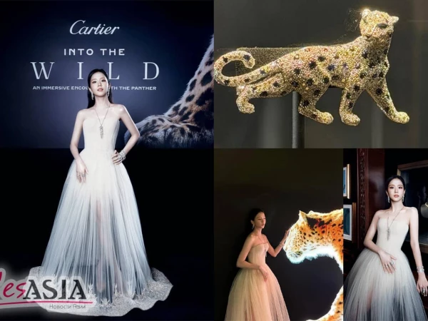 Джису из BLACKPINK покорила элегантным кутюрным образом на открытии выставки Cartier «Into the Wild»