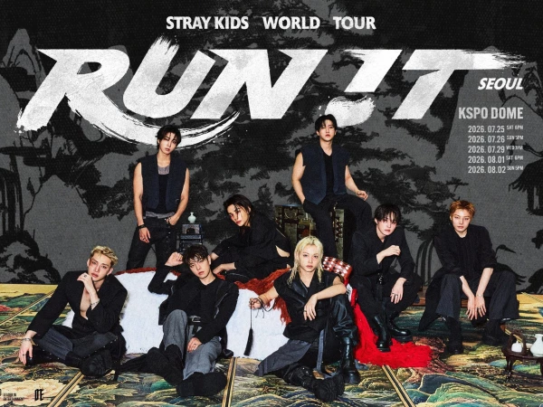 Stray Kids выложили даты концертов RUN IT в рамках мирового тура