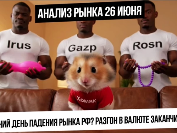 Анализ рынка 26 июня. Последний день падения рынка РФ? Разгон валюты заканчивается? Покупаю панику!