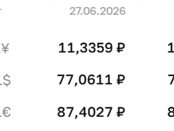 Официальные курсы валют на 30 июня: ¥ — ₽11,4624, $ — ₽77,7539, € — ₽88,6472