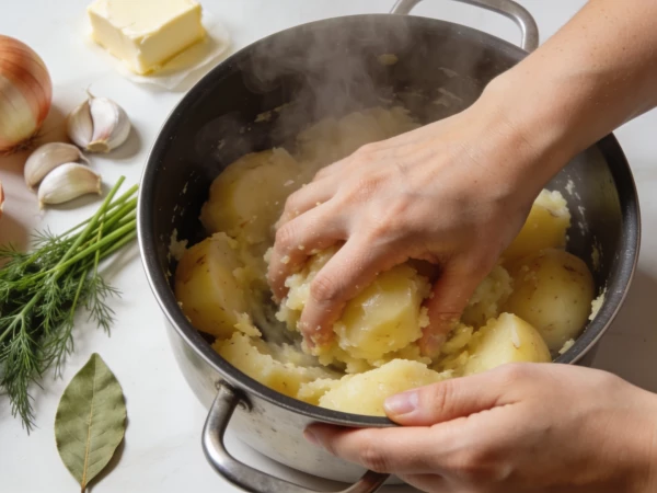 Раньше я просто отваривала картошку в воде, а теперь добавляю 3 продукта - и пюре получается идеальным
