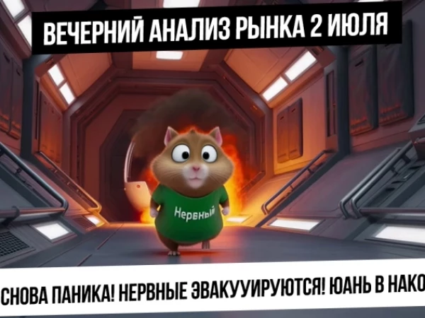 Вечерний анализ рынка 2 июля. Падение рынка РФ: нервные эвакуируются, шорты растут! Рубль копится!