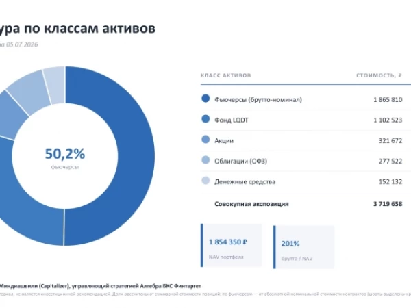 Портфель Capitalizer по состоянию на июль 2026 года : структура и динамика портфеля