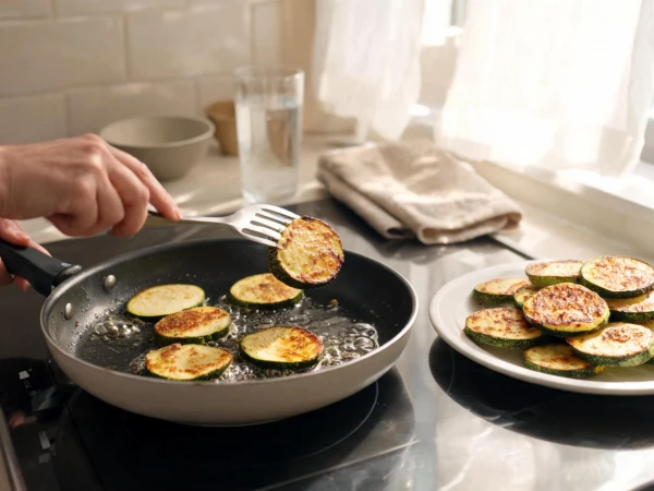 Как пошли молодые кабачки — готовлю эту закуску: режу кружками, макаю в соус и жарю
