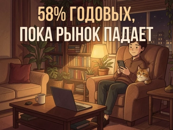 58% годовых, пока рынок падает. Как я это сделал без риска?
