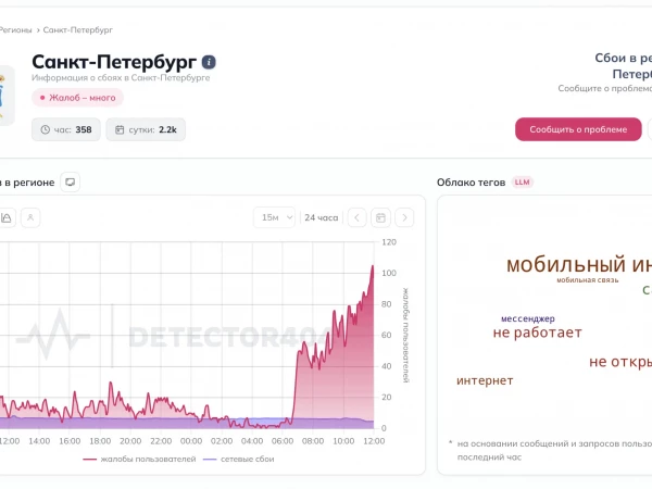 Мобильный интернет не вернулся в Петербург спустя почти три часа после отмены опасности БПЛА