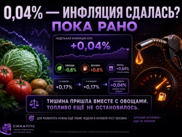 Недельный ИПЦ : Росстат дал 0,04%, но бензин снова +0,6%. Перелом пока не доказан