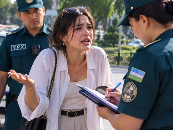 В Узбекистане оштрафовали девушку, которая закричала при нападении