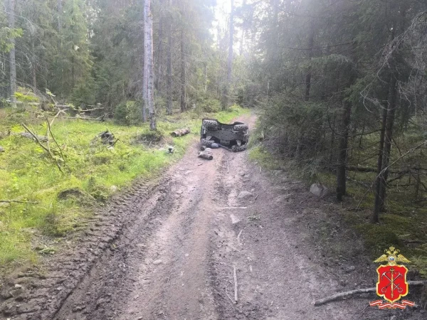 Снегоболотоход перевернулся на грунтовке под Приозерском, погиб пассажир
