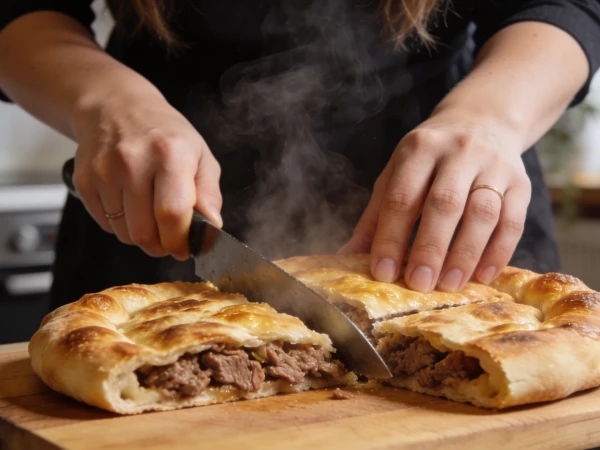 Тесто тонкое, начинка сочная: мясные лепешки, которые не нужно жарить в масле