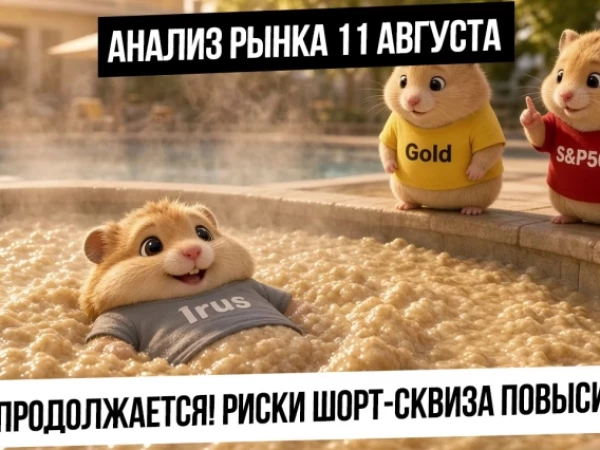 Анализ рынка 11 августа. Каша в рынке РФ продолжается! Есть риск шорт-сквиза! Металлы в коррекцию?