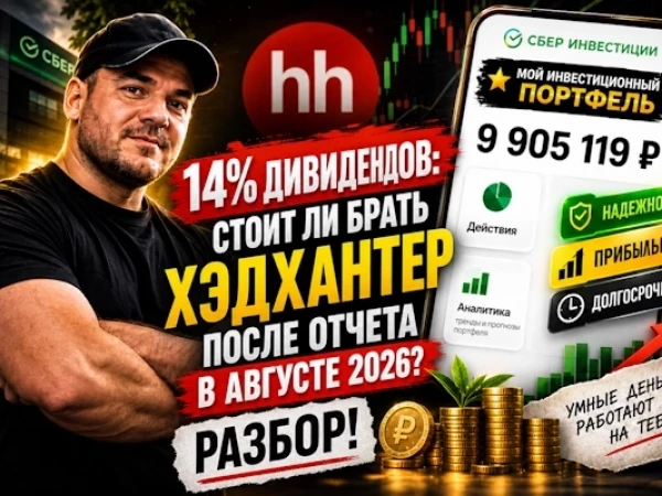 14% дивидендов: Стоит ли брать Хэдхантер после финансового отчета в августе 2026? Разбор!