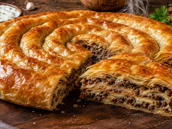 Бурек по-сербски с мясом: рецепт сытного согревающего блюда для большого семейного ужина