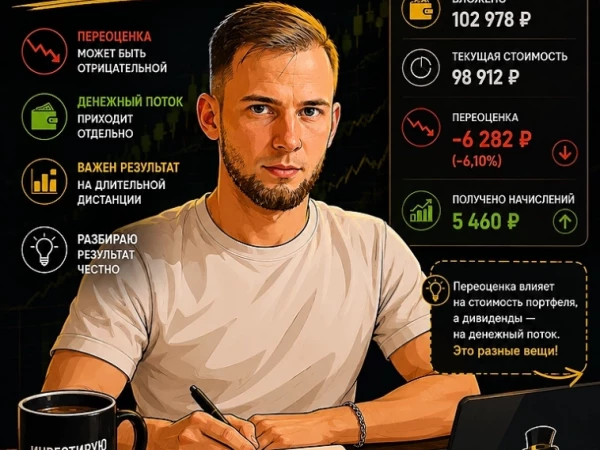 Почему портфель может быть в минусе, даже если тебе платят дивиденды?