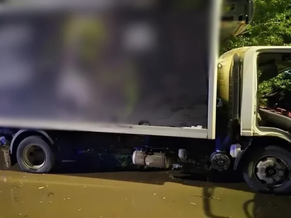 Росгвардейцы спасли окровавленного водителя из грузовика, попавшего в ДТП в Колпино