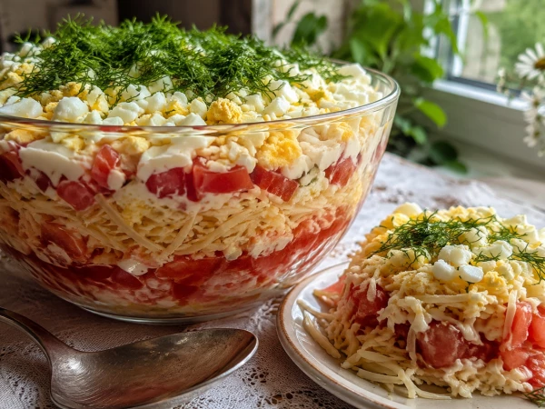 Салат «Нежность» вместо оливье: готовлю за 10 минут из простых продуктов