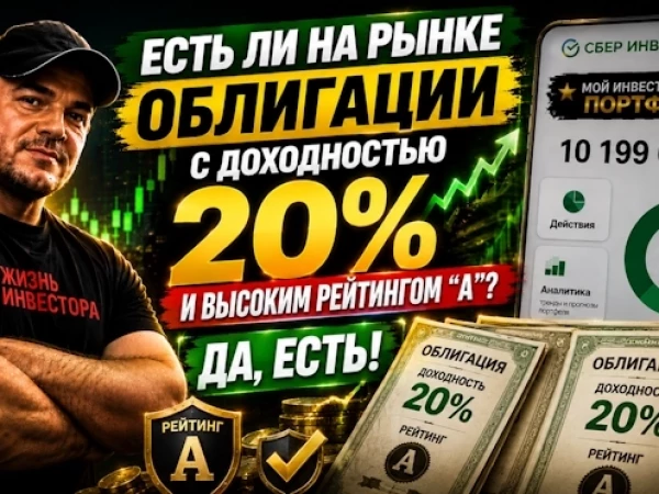 Хотите 20% ДОХОДНОСТИ в надёжной облигации с рейтингом "А"? Забирайте бумагу!
