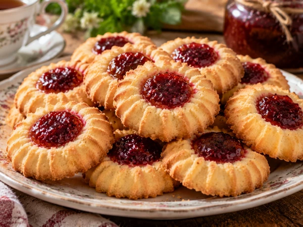 Тот самый вкус за 15 копеек: рецепт легендарного песочного печенья с повидлом из советского детства