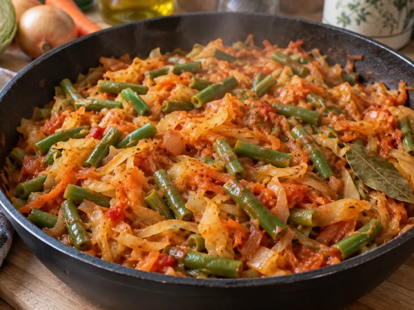 Тушеная капуста со стручковой фасолью без лишней горчинки и жесткости: 1 простое правило, которое сделает блюдо идеальной