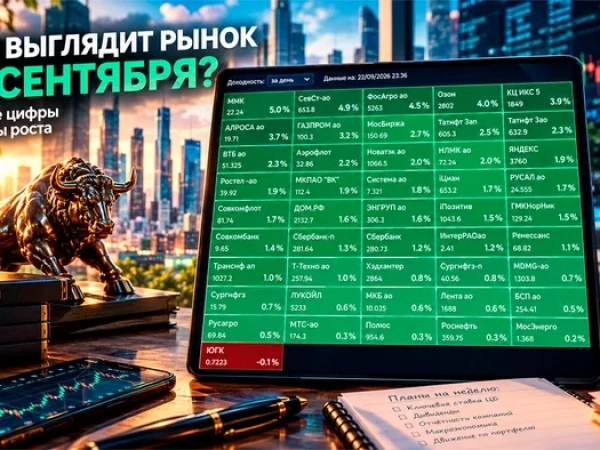 Рынок позеленел: итоги 22 сентября на Московской бирже⁠