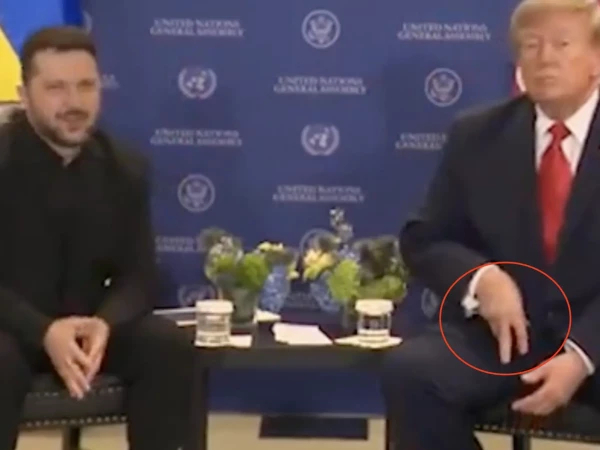 Странный жест Трампа после рукопожатия с Зеленским попал на фото