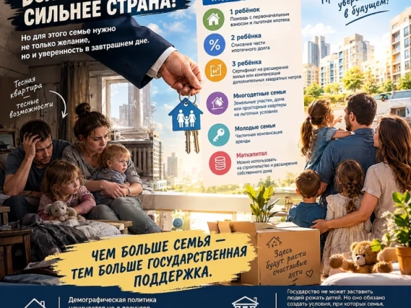 Жильё — основа демографической политики
