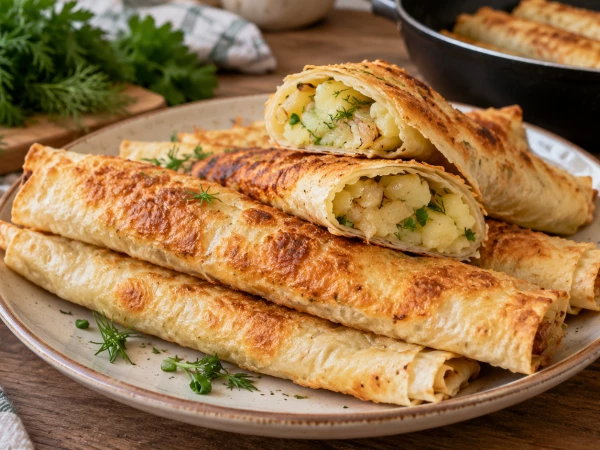 Заменят привычные домашние пирожки: как приготовить картофельные трубочки из лаваша
