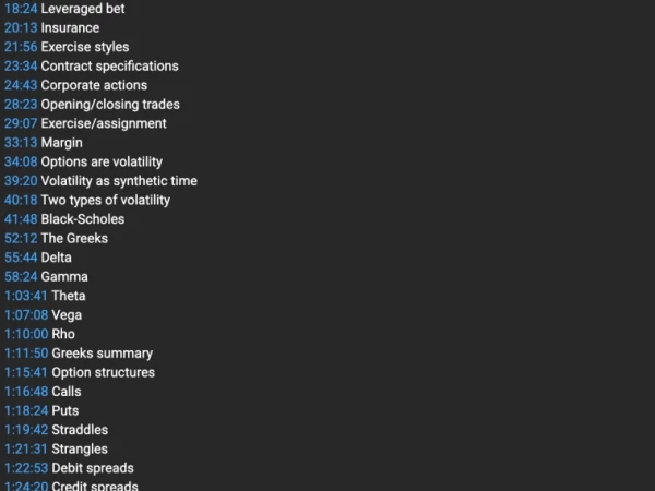 Курс по опционам на YouTube для начинающих и продолжающих.