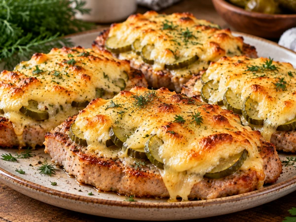 Забудьте о привычном мясе по-французски: свинина с маринованными огурцами и сырной корочкой станет той самой горячей закуской, ради которой гости попросят рецепт