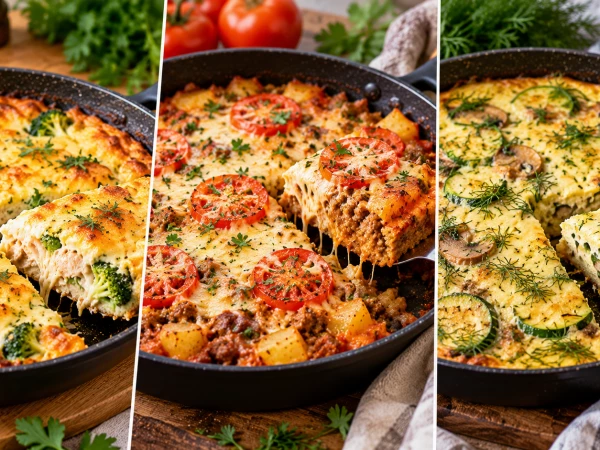 Духовку даже не включаю: готовлю 3 вкусные запеканки на сковороде за 15 минут